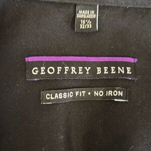 Geoffrey Beene Black Dress Shirt